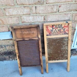 Vintage PUBL HANDI Washboards Set of 2